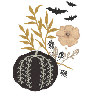 Halloween Floral 2 Applique