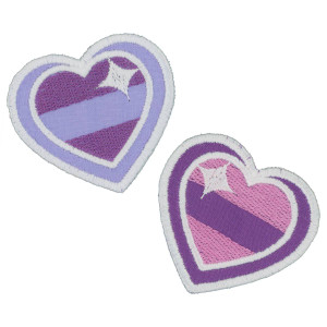 Gradient Hearts Applique