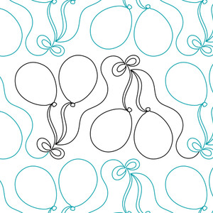 Balloons Straight Border | LA80246-05