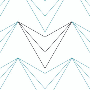 Geo Triangles Straight Border 1 | LA80216-09