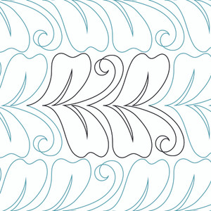 Heart Shaped Leaves Straight Border | LA80261-04 Heart Shaped Leaves Straight Border | LA80261-04