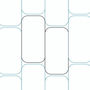 Rounded Rectangles Straight Border 1 | LA80242-04