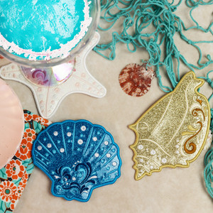 Shimmering Shell Coasters