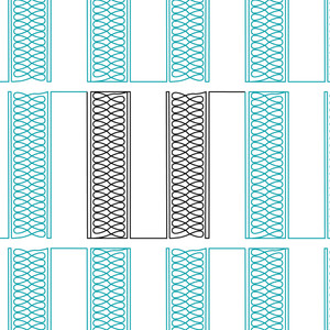 Piano Keys & Ribbon - Border 2 Piano Keys & Ribbon - Border 2