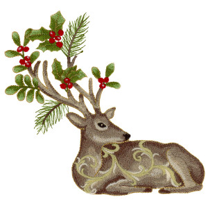 Winter in the Pines Deer 1