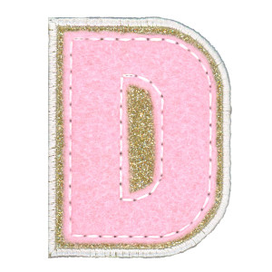 Collegiate Applique Alphabet D