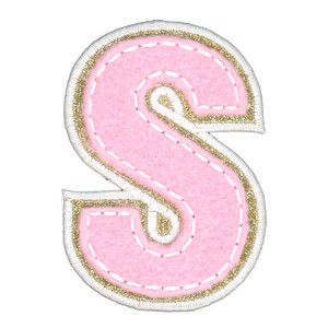 Collegiate Applique Alphabet S