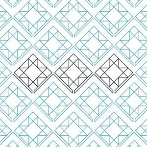 Star Block Border | LAPK10041-04