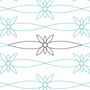 White Flowers 1 Border | LAD90111