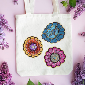 Shimmering Blossoms by Laurel Burch