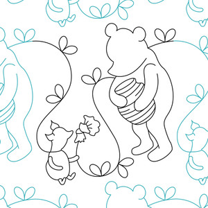 Winnie-the-Pooh and Piglet Pantograph