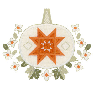 Quilt Block Pumpkin Applique 2