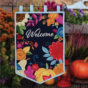 Autumn Welcome Garden Flag USB