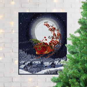 Christmas Flight Tiling Scene by Marcello Corti