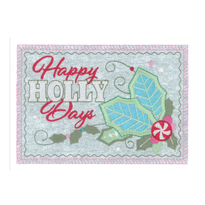 Happy Holly Days Card A7