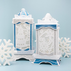 Freestanding Winter Lanterns