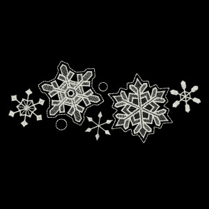 Snowflakes Border 4