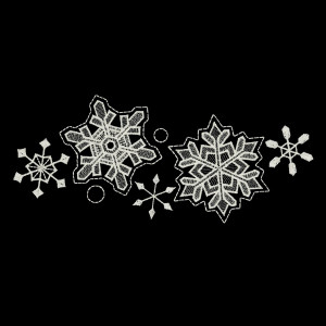 Snowflakes Border 4
