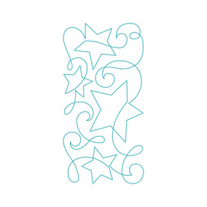 Continuous Night Sky Border DIGITAL