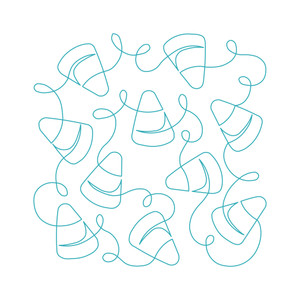 Continuous Candy Corn Square DIGITAL