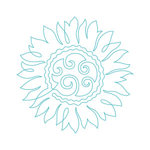 Sunflower Quilting Block 2 DIGITAL