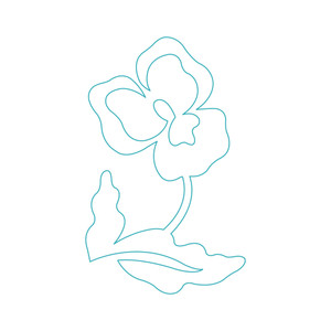 Pansy Quilting Motif  DIGITAL