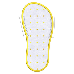 Large Right Slipper Sole