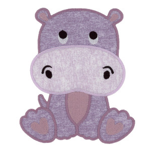 Baby Hippo Applique