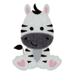 Baby Zebra Applique