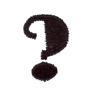 Fancy Alphabet Question Mark