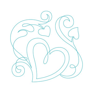 Heart Swirls 3 DIGITAL