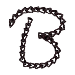 Chain Stitch Capital B