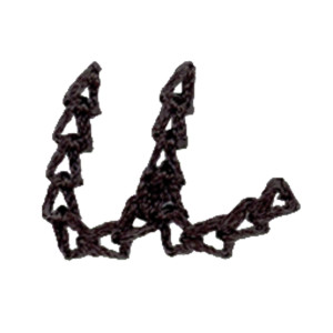 Chain Stitch Lowercase U