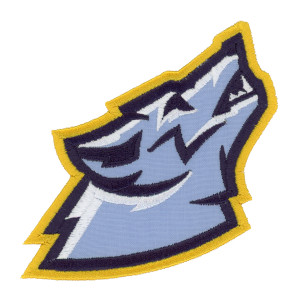Wolf Mascot Applique 1