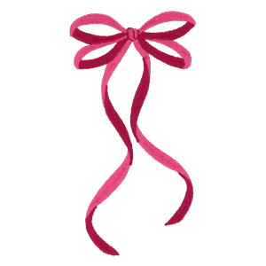 Dark Pink Bow 3