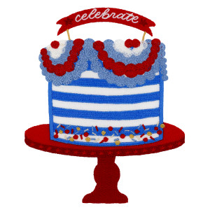 Patriotic Birthday Cake 2