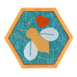 Medium Hexagon Bee Patch