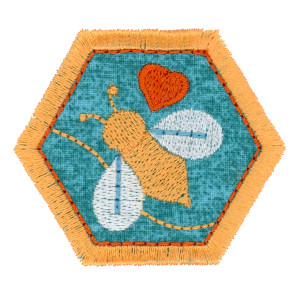 Small Hexagon Bee Patch