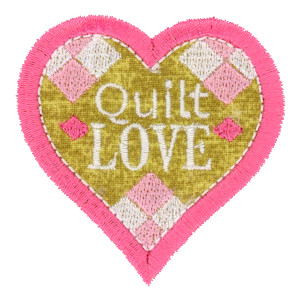 Small Heart Quilt LOVE Patch