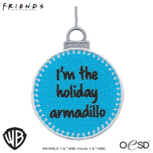 Holiday Armadillo Ornament