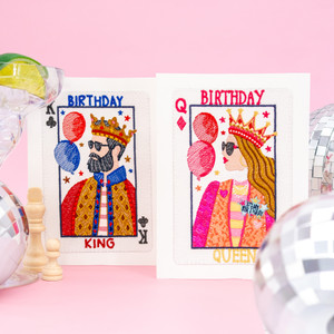 King and Queen Birthday Cards by Lisa Perry