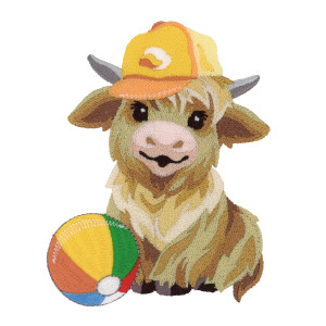 Summer Highland Cow