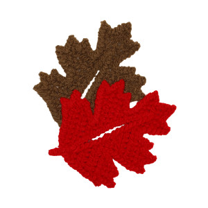 Freestanding Couching Leaves