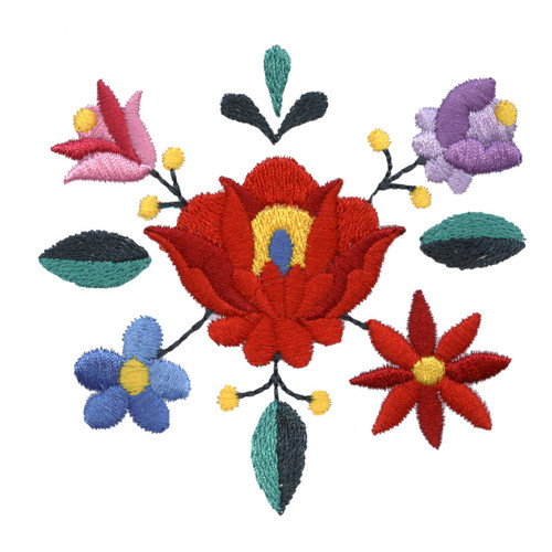 Folk Art Flowers Medallion