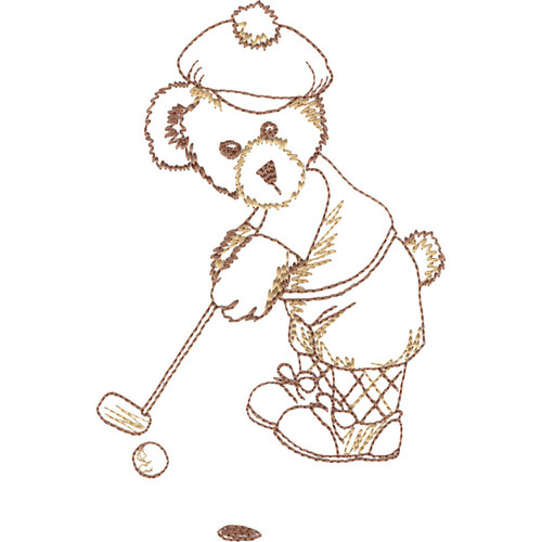 Golfer Bear