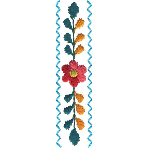 simple embroidery designs of border