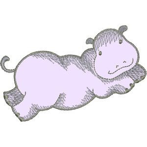 Applique Hippo