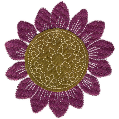 Applique Purple Flower