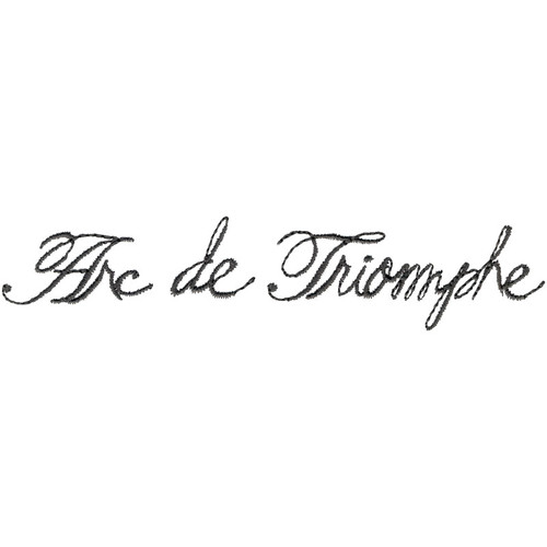 Arc de Triomphe Lettering