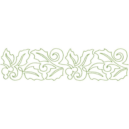 Holly & Swirls Border